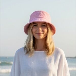NWT Jocelyn Women’s Palm‎ Springs French Terry Bucket Hat Beach Resort Vacation
